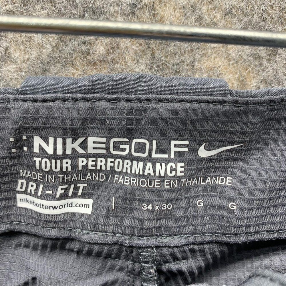 Nike Pants Men's 34x30 Adult Gray Chinos Athletic Golf Pockets Button Outdoors - Picture 9 of 13